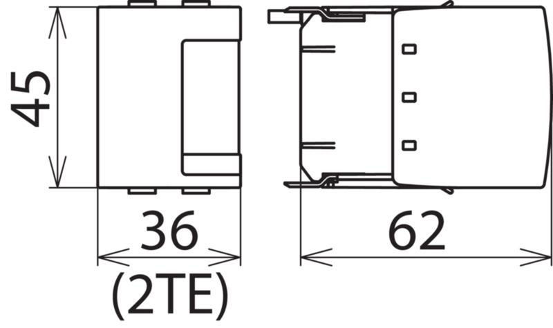 N-PE-Funkenstrecken-Schutzmodul Typ 1 + Typ 2 fuer DEHNventil M – Bild 2 von 2
