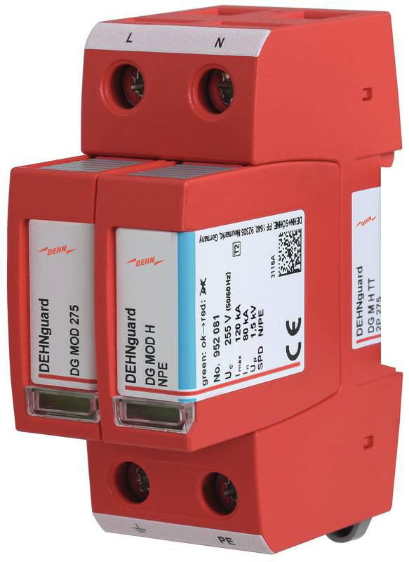 Ueberspannungsableiter Typ 2 DEHNguard M H fuer einphasige TT- und TN-Systeme
