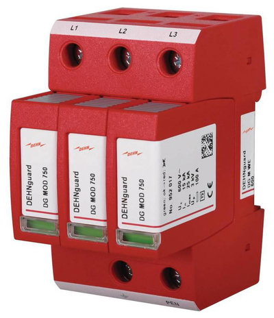 Ueberspannungsableiter Typ 2 DEHNguard M 3-polig fuer TN-C-Systeme