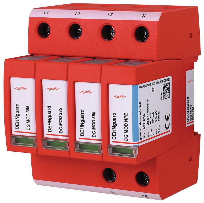 Ueberspannungsableiter Typ 2 DEHNguard M 4-polig fuer TT- und TN-S-Systeme