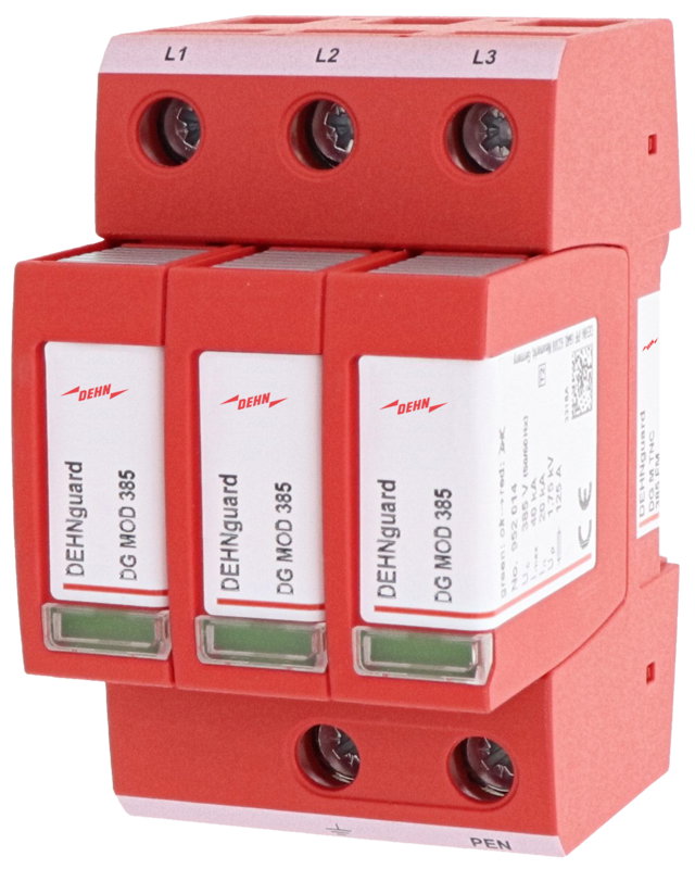 Ueberspannungsableiter Typ 2 DEHNguard M 3-polig fuer TN-C-Systeme