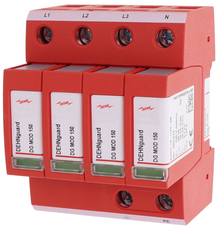 Ueberspannungsableiter Typ 2 DEHNguard M 4-polig fuer TN-S-Systeme