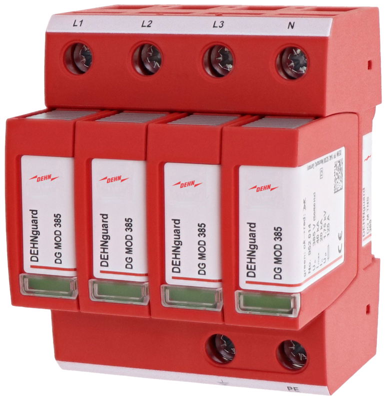 Ueberspannungsableiter Typ 2 DEHNguard M 4-polig fuer TN-S-Systeme