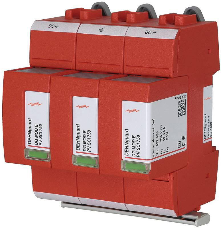 Ueberspannungsableiter Typ 2 DEHNguard ME Mehrpolig fuer PV-Anlagen bis 1500V DC
