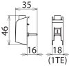 Stiftanschlussklemme z. V-Verdrahtung a. Ueberspannungsschutzgeraeten -25mm*2