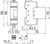 Ueberspannungsableiter Typ 2 DEHNguard SE 1-polig Uc 1000V AC mit Fernmeldekontakt