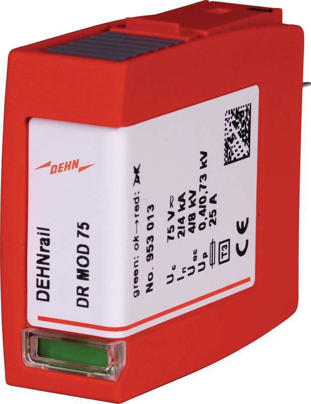Ueberspannungsableiter Typ 3 Schutzmodul 2-polig 75V fuer DEHNrail M