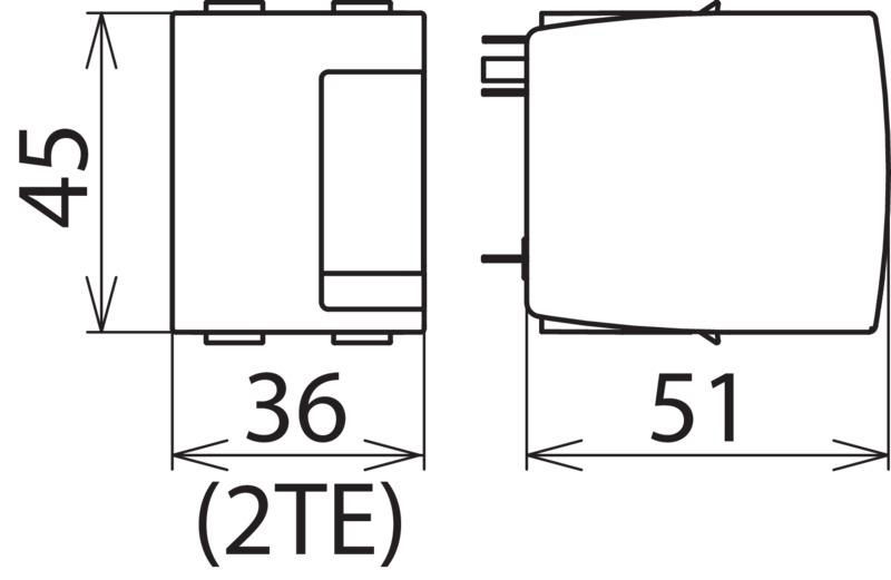 Ueberspannungsableiter Typ 3 Schutzmodul 4-polig 255V fuer DEHNrail M – Bild 2 von 2
