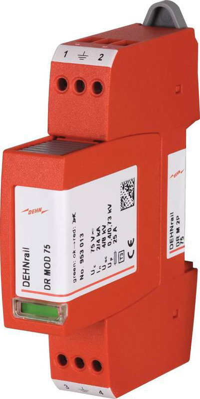 Ueberspannungsableiter Typ 3 DEHNrail M 2-polig 75V fuer Industrieelektronik