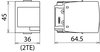 Schutzmodul Kombi-Ableiter Typ1+2+3 zweipolig fuer DV M2 TN 255 FM