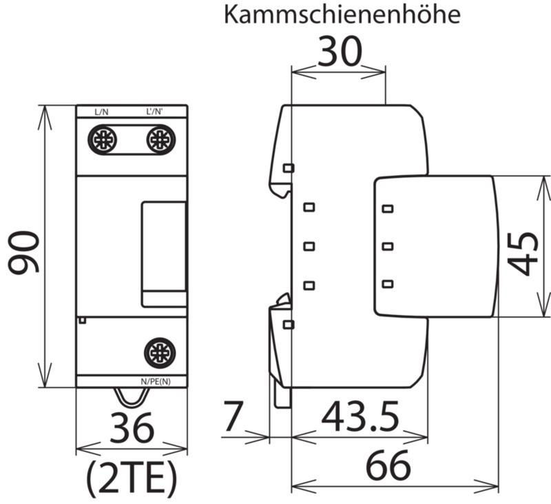 Koordinierter Blitzstromableiter Typ 1 DEHNbloc M m. hoher Folgestrombegrenzung – Bild 2 von 2