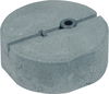 Betonsockel C45/55 8,5kg m.Gewindeadapter M16 D 240mm H 90mm-SET-