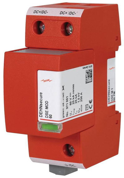 Koordinierter Blitzstromableiter Typ 1 DEHNsecure M fuer DC-Stromkreise