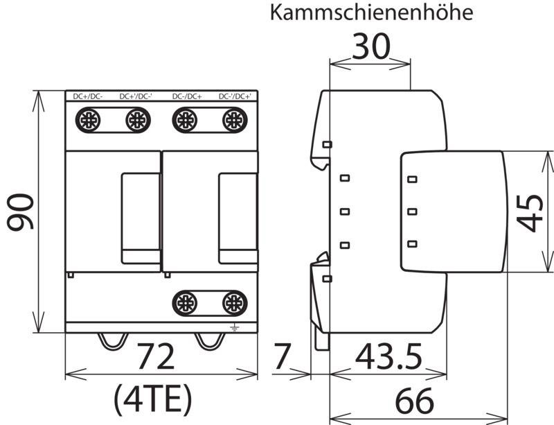 Koordinierter Blitzstromableiter Typ 1 DEHNsecure M fuer DC-Stromkreise – Bild 2 von 2