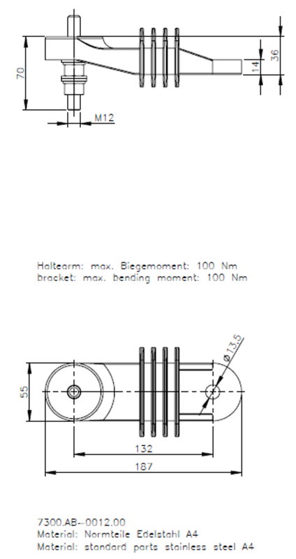 AB - Haltearm A (7300.AB-0012.00) – Bild 2 von 2