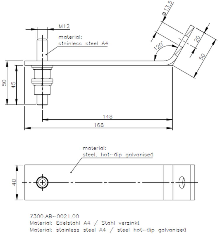 AB - Wandbefestigung (7300.AB-0021.00) – Bild 2 von 2