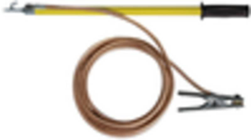 Entladevorrichtung m. Tast-Einhaenge- spitze 1-pol. L 465mm m. Erdungszange