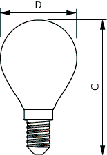 CorePro GLASS LED Kerzen- und Tropfenformlampen -  LED-lamp/Multi-LED -  Systemleistung: 4.3 W -  Energieeffizienzklasse: F – Bild 4 von 4