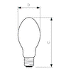 MASTER SON PIA Plus -  High pressure sodium-vapour lamp -  Systemleistung: 250.0 W -  Energieeffizienzklasse: E -  Ähnlichste Farbtemperatur: 2000 K
