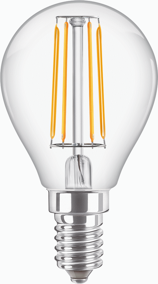 CorePro GLASS LED Kerzen- und Tropfenformlampen -  LED-lamp/Multi-LED -  Systemleistung: 4.3 W -  Energieeffizienzklasse: F – Bild 2 von 4