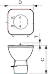 MSD Platinum (Touring/Stage) -  Studio-, projection- and photo lamp -  Systemleistung: 189 W -  Ähnlichste Farbtemperatur: 8000 K