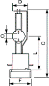 MSR Gold™ MiniFastFit (Touring/Stage) -  Studio-, projection- and photo lamp -  Systemleistung: 1000 W -  Ähnlichste Farbtemperatur: 6000 K