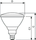 Infrarotlampen für industrielle Anwendungen -  IR lamp -  Systemleistung: 100 W