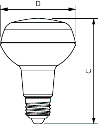 CorePro LEDspot-Reflektoren E27/E14 -  LED-lamp/Multi-LED -  Systemleistung: 4 W -  Energieeffizienzklasse: F -  Ähnlichste Farbtemperatur: 2700 K – Bild 4 von 4