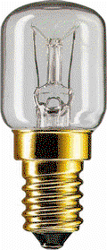 Backofenlampen (Birne) -  Incandescent lamp tube-shaped -  Systemleistung: 25.0 W -  Ähnlichste Farbtemperatur: 2700 K