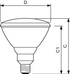 InfraRed Healthcare Heat Incandescent -  IR lamp -  Systemleistung: 150 W – Bild 4 von 4