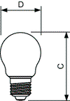 CorePro GLASS LED Kerzen- und Tropfenformlampen -  LED-lamp/Multi-LED -  Systemleistung: 2 W -  Energieeffizienzklasse: E