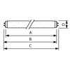 Actinic BL TL(-K)/TL-D(-K) -  UV lamp -  Systemleistung: 39 W