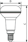 CorePro LEDspot-Reflektoren E27/E14 -  LED-lamp/Multi-LED -  Systemleistung: 2.8 W -  Energieeffizienzklasse: F -  Ähnlichste Farbtemperatur: 2700 K