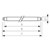 Actinic BL TL(-K)/TL-D(-K) -  UV lamp -  Systemleistung: 18 W
