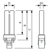TUV PL-S -  UV lamp -  Systemleistung: 13.0 W