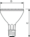 MASTERColour CDM-R Elite -  Halogen metal halide reflector lamp -  Systemleistung: 73.2 W -  Energieeffizienzklasse: G