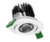 CoreLine Einbaustrahler Gen2, Adjustable, 10.2 W, D68 mm, 1000 lm, 3000 K, Phasenanschnitt-Dimmen, Breitstrahlend (WB), Weiß, IP20/44