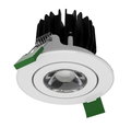 CoreLine Einbaustrahler Gen2, Adjustable, 7.2 W, D68 mm, 800 lm, 4000 K, Phasenanschnitt-Dimmen, Breitstrahlend (WB), Weiß, IP20/44