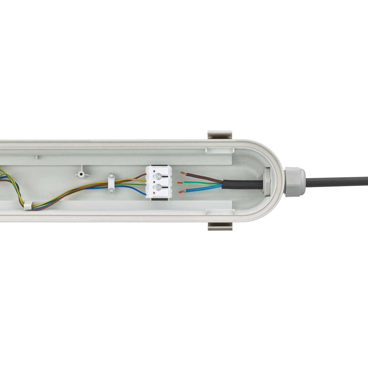 CoreLine Feuchtraumleuchte WT120C, 45 W, L1500 mm, 6500 lm, 4000 K, Kabellos, Interact Ready, Breitstrahlend (WB), Satiniert, IP65, IK08, TW1-ready – Bild 8 von 14