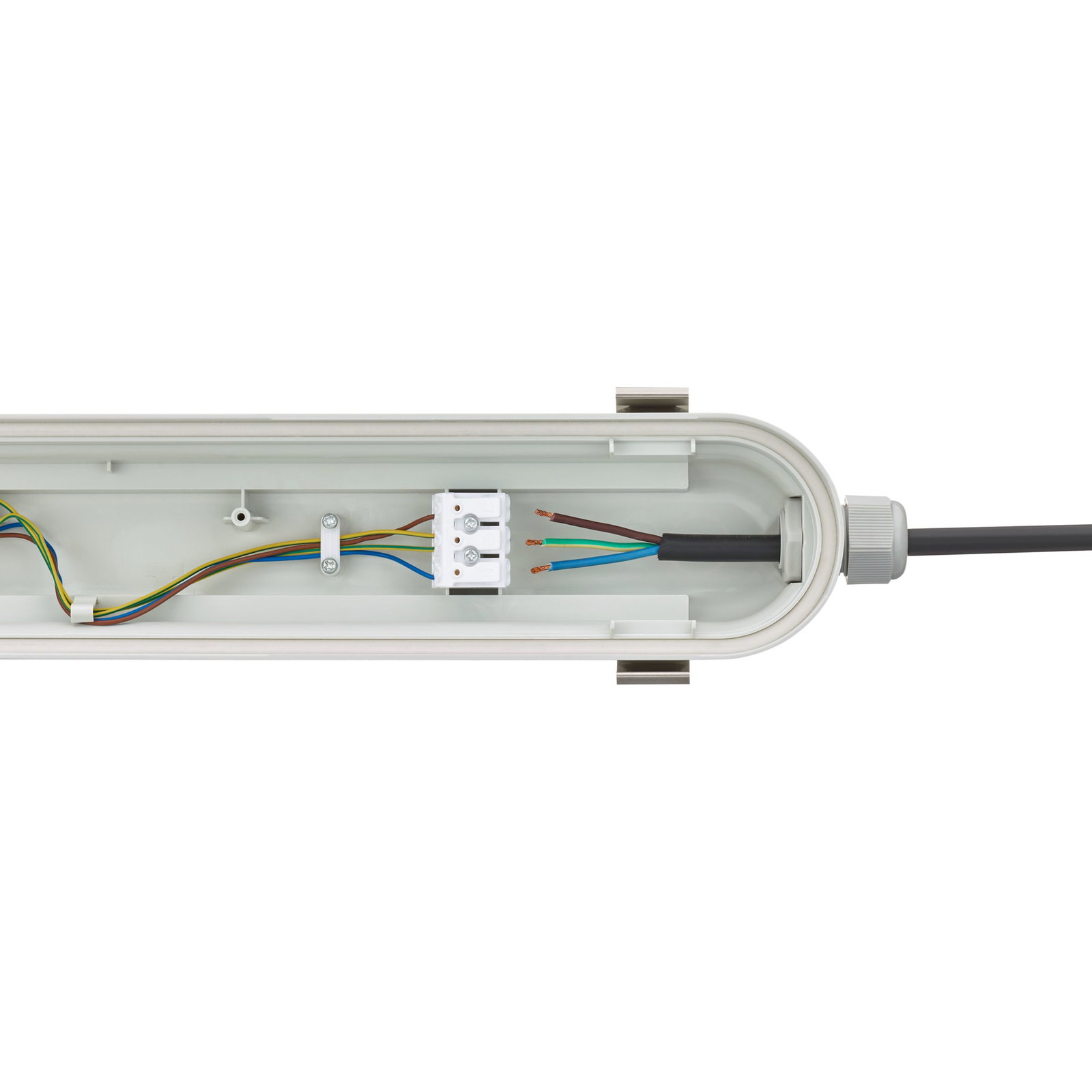 CoreLine Feuchtraumleuchte WT120C, 45 W, L1500 mm, 6500 lm, 4000 K, Kabellos, Interact Ready, Breitstrahlend (WB), Satiniert, IP65, IK08, TW1-ready – Bild 8 von 14