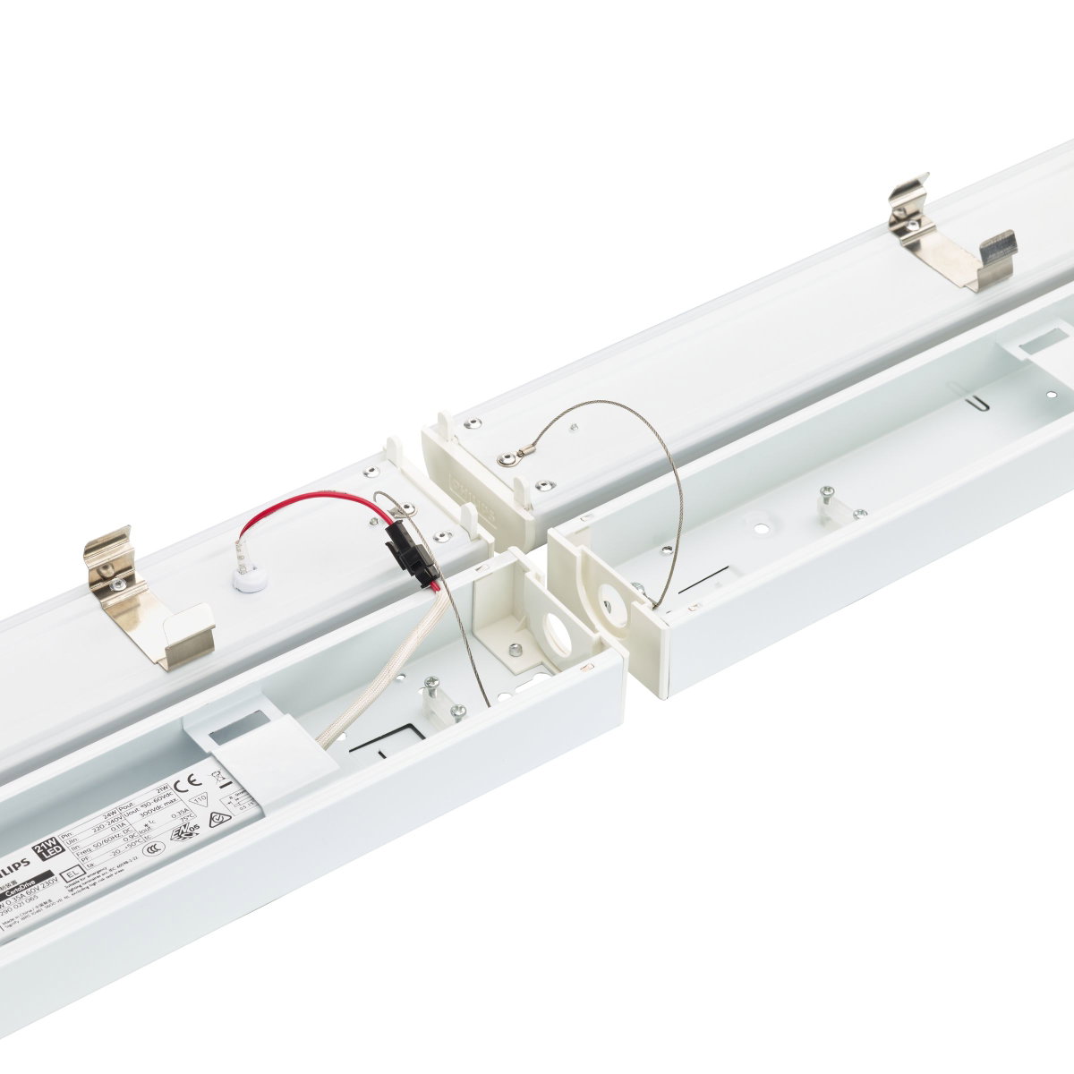 CoreLine Lichtleiste, BATTEN, 57 W, L1500, 8000 lm, 3000 K, 4000 K, DALI-regelbar, Opal, IP20/40 – Bild 2 von 6