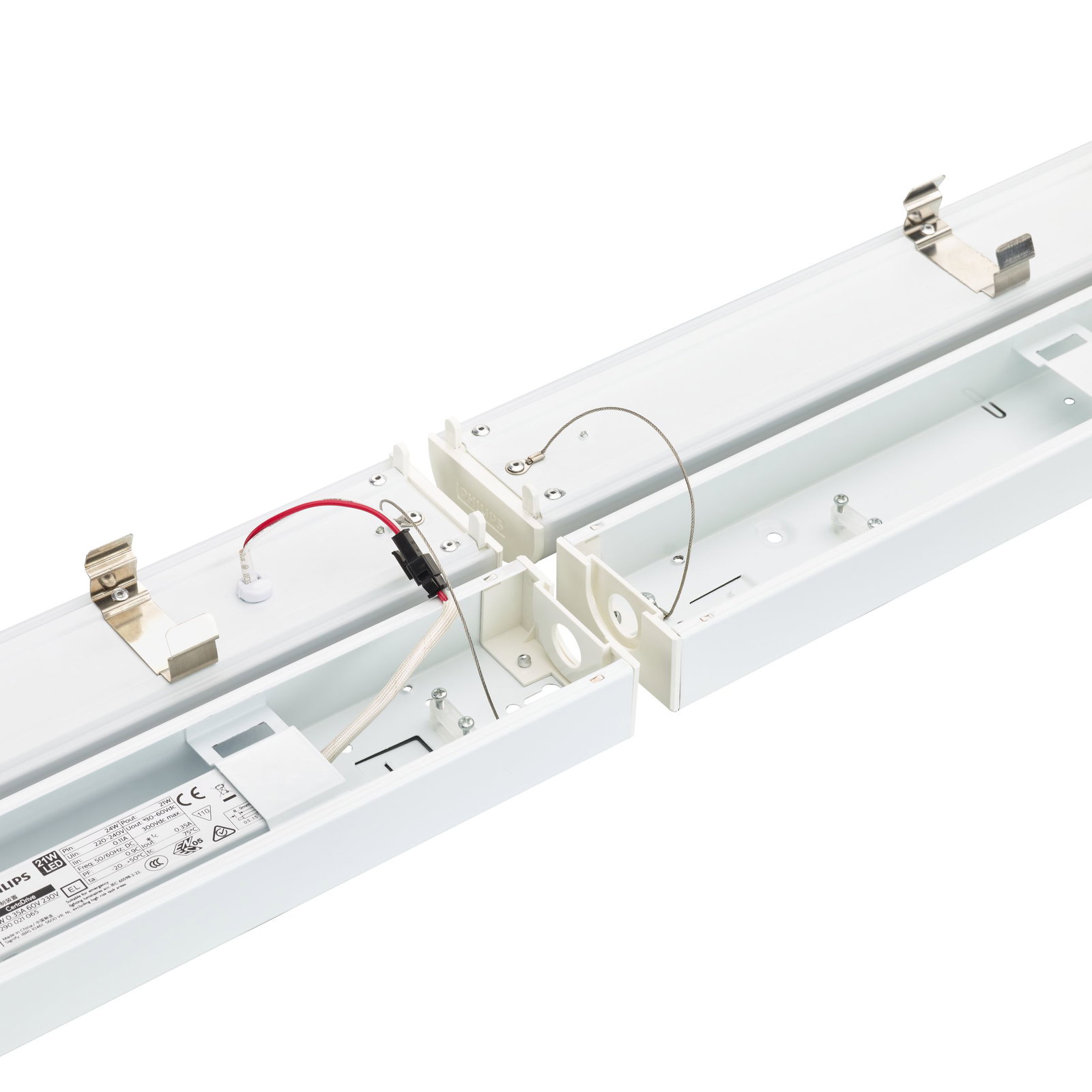 CoreLine Lichtleiste, BATTEN, 57 W, L1500, 8000 lm, 3000 K, 4000 K, DALI-regelbar, Opal, IP20/40 – Bild 2 von 6