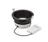 Einbauleuchte LuxSpace Compact, 23 W, D200 mm, 2200 lm, 4000 K, UGR19, Schwarz