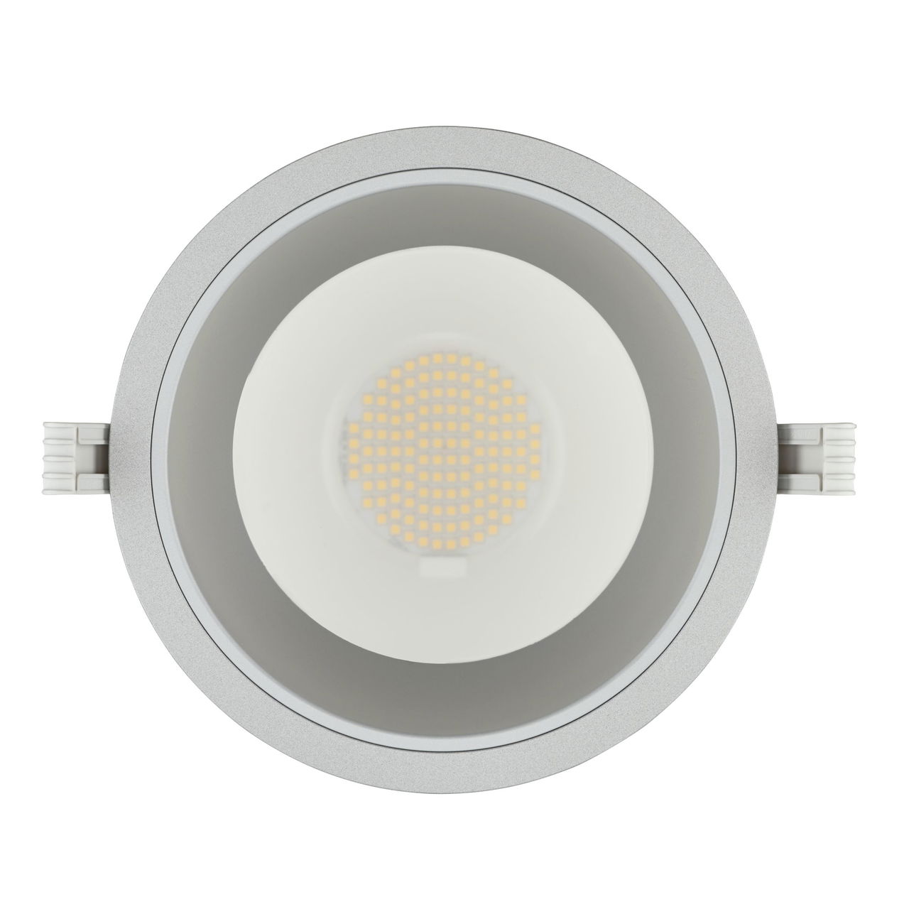 Einbauleuchte LuxSpace Compact, 18 W, D200 mm, 2100 lm, 4000 K, UGR19, Matter Reflektor, Silber – Bild 2 von 6