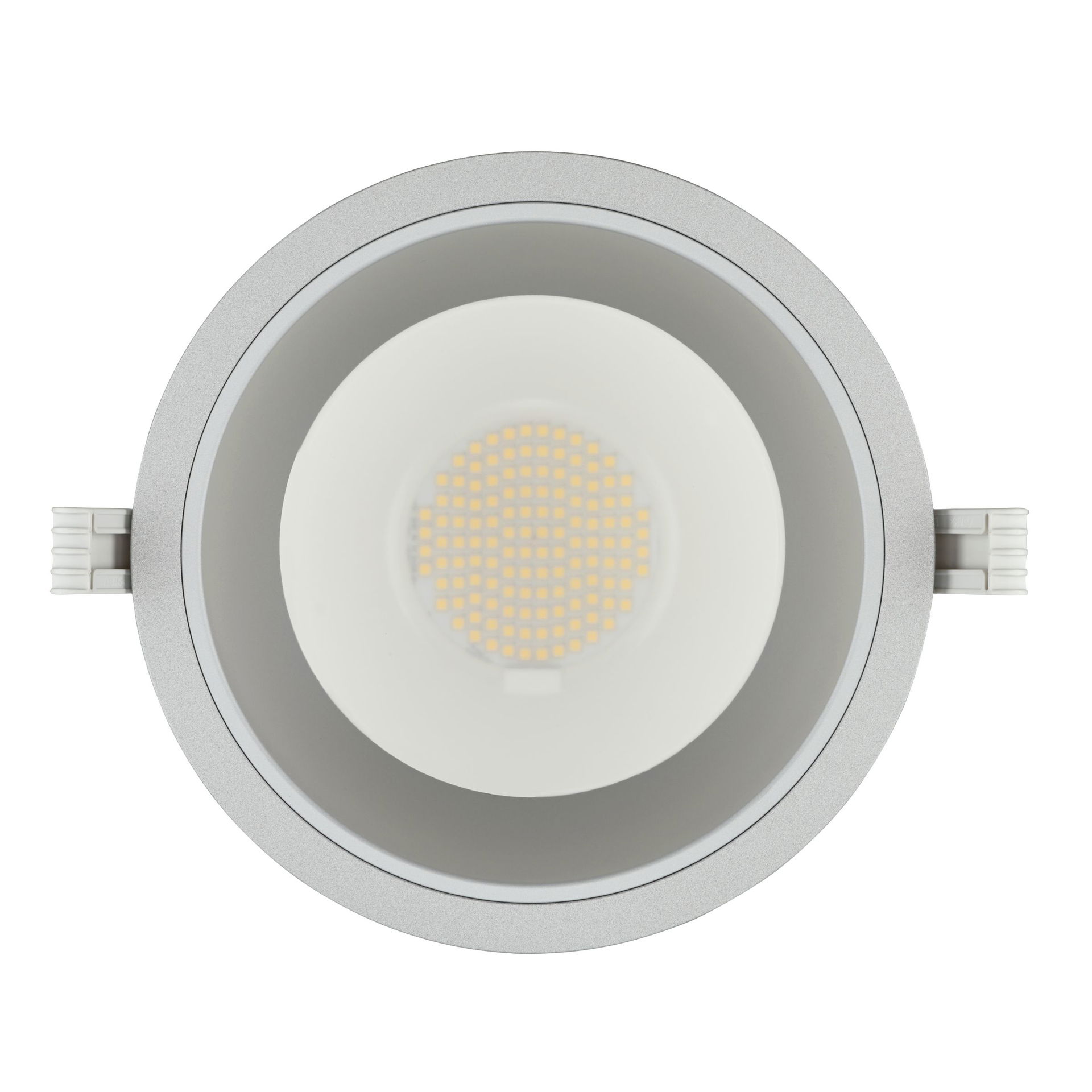 Einbauleuchte LuxSpace Compact, 18 W, D200 mm, 2100 lm, 4000 K, UGR19, Matter Reflektor, Silber – Bild 2 von 6
