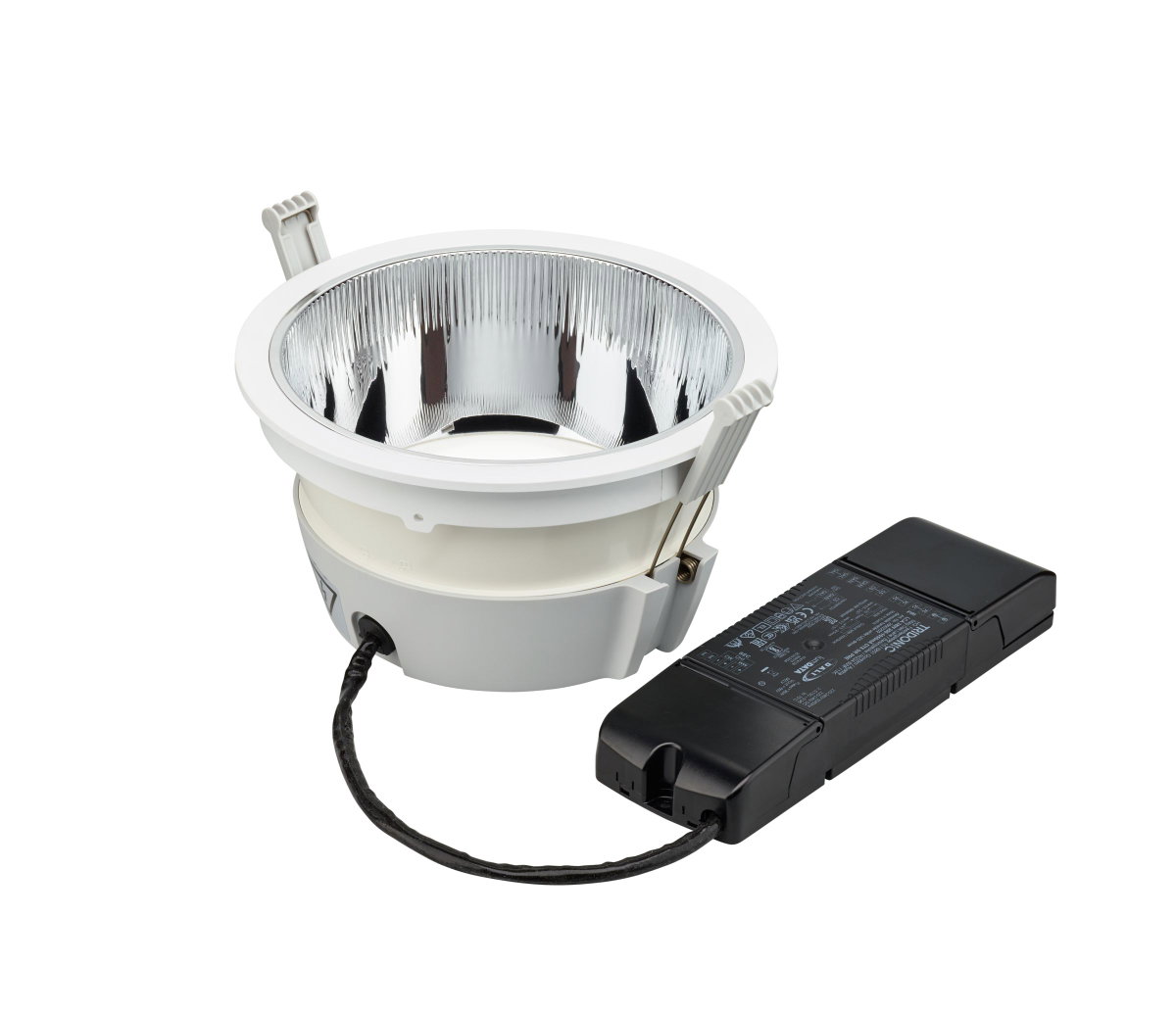 Einbauleuchte LuxSpace Compact, 33 W, D200 mm, 4000 lm, Tunable white 2700-6500 K, DALI-regelbar, Interact Ready, Hochglanzreflektor, Weiß – Bild 2 von 6