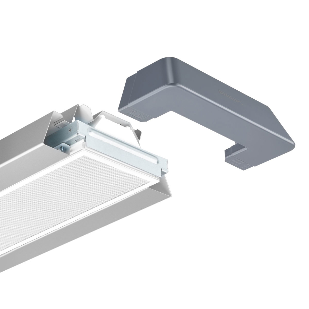 SP342P | FLEXBLEND SUSPENDED D/I STAND-ALONE, 46.5 W, 1470x200 mm  H73 mm, SMT, 6000 lm, 4000 K, CRI90, DALI-regelbar, UGR19 – Bild 9 von 12