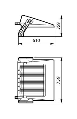 GameVision, Floodlight for sports and area, 1000 W, 145004 lm, 4000 K, CRI70, Asymmetrisch, IP66 – Bild 2 von 2