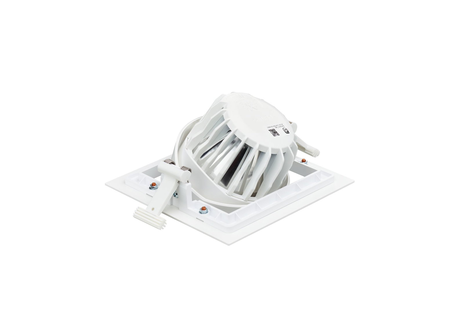 GreenSpace Accent Gridlight Gen2, 1 spot, 28.5 W, C/O 154x154mm, 4000 lm, 4000 K, Tiefbreitstrahlend (MB), Aluminiumbeschichtet, Weiß, IP20 – Bild 2 von 2