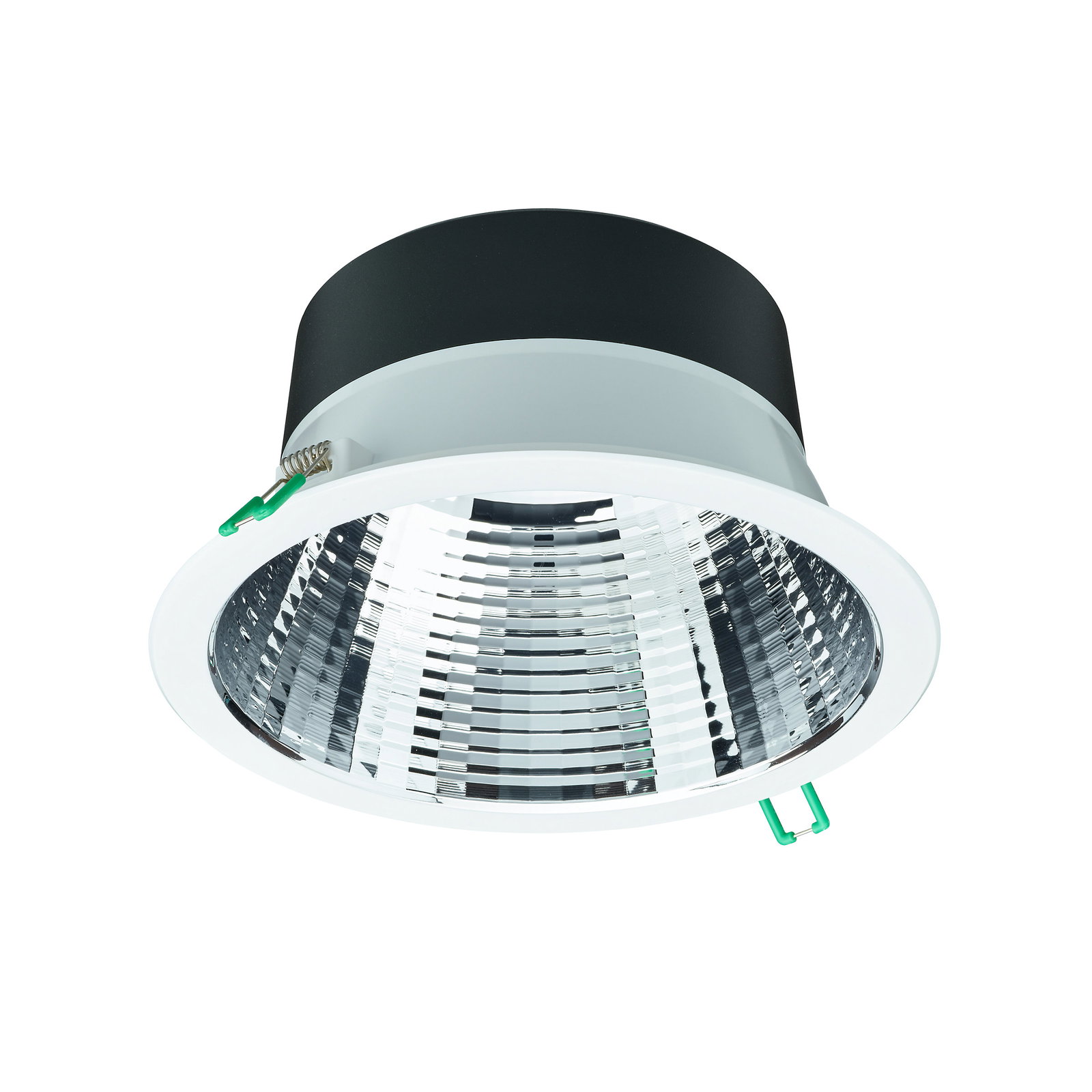 CoreLine Downlight Gen 5, 20.4 W, D200 mm, 2000 lm, 3000 K, Kabellos, Interact Ready, UGR19, Facettierter Reflektor, IP20/54